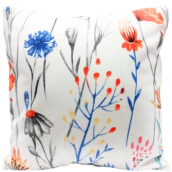 Poszewka bawełniana Polny bukiet 45x45
