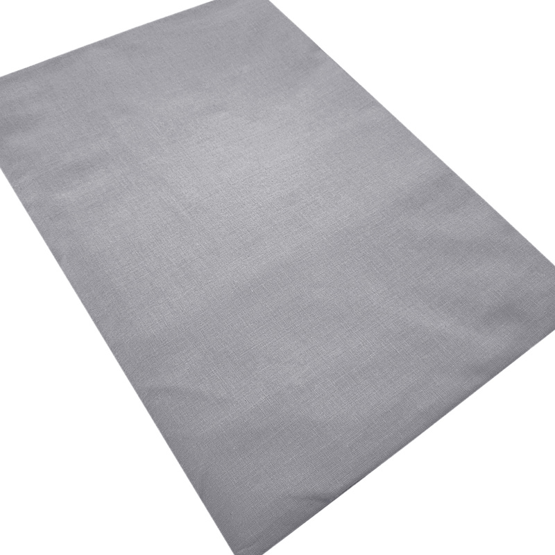 Prześcieradło bawełniane bez gumki Ciemnoszare 180x220