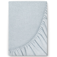 Prześcieradło frotte z gumką popielowe 60x120