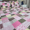 Pościel z kory Patchwork różowy 180x200