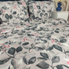 Pościel flanelowa Florystyka beżowa 160x200