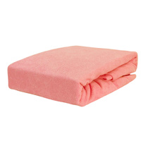 Prześcieradło frotte z gumką morelowe 70x140